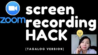 PAANO MAGSCREEN RECORDING GAMIT ANG  Zoom: Zoom Hack | Annie Laurence