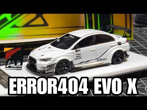 ミニカー 1/64 Error 404 Lancer Evo X Varis (LTD) MITSUBISHI LANCER EVO X VARIS WHITE CARBON 1/64 SCALE RESIN