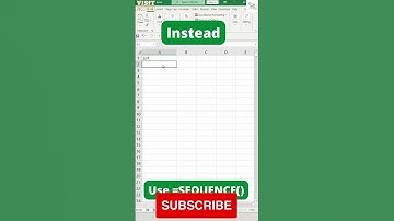 Create Lists With Increments of 5 #excel #spreadsheet