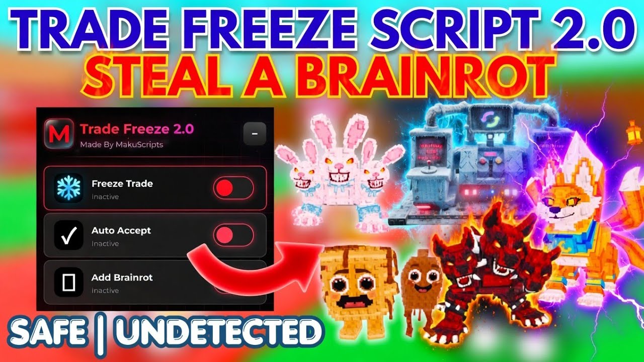 [TUTORIAL] Trade Freeze Script - Steal A Brainrot Script | NOT PATCHED ...