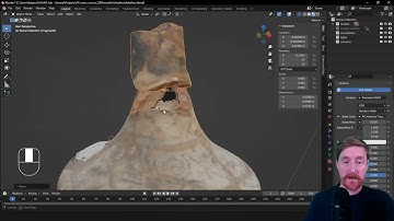Virtual Reassembly of Scanned Artefacts in Blender