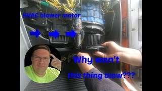 Freightliner HVAC blower motor. troubleshooting, diagnosis, repair