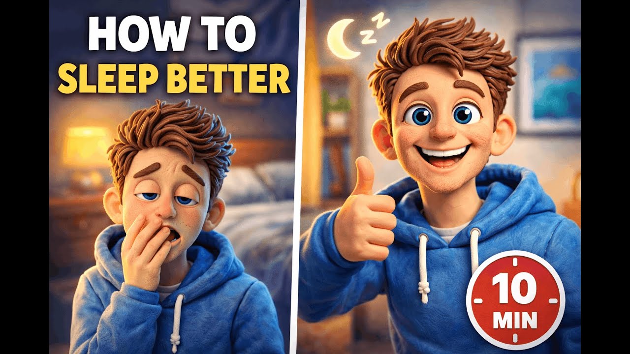 How to Sleep Better in 10 Minutes (Explained the EZ Way) - YouTube