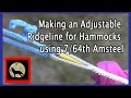 Making an Adjustable Ridgeline for Hammocks using 7/64th Amsteel