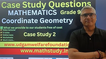 Case Study Questions on Coordinate Geometry Class 9, Class 9 coordinate geometry case study 2