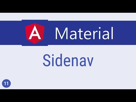 Angular Material Tutorial - 11 - Sidenav