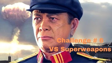 Command & Conquer: Generals – Zero Hour. Nuke Challenge 6 Vs Superweapons (Hard)