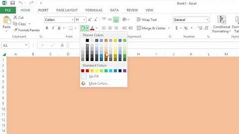 How to Change the Background Color in MS Excel
