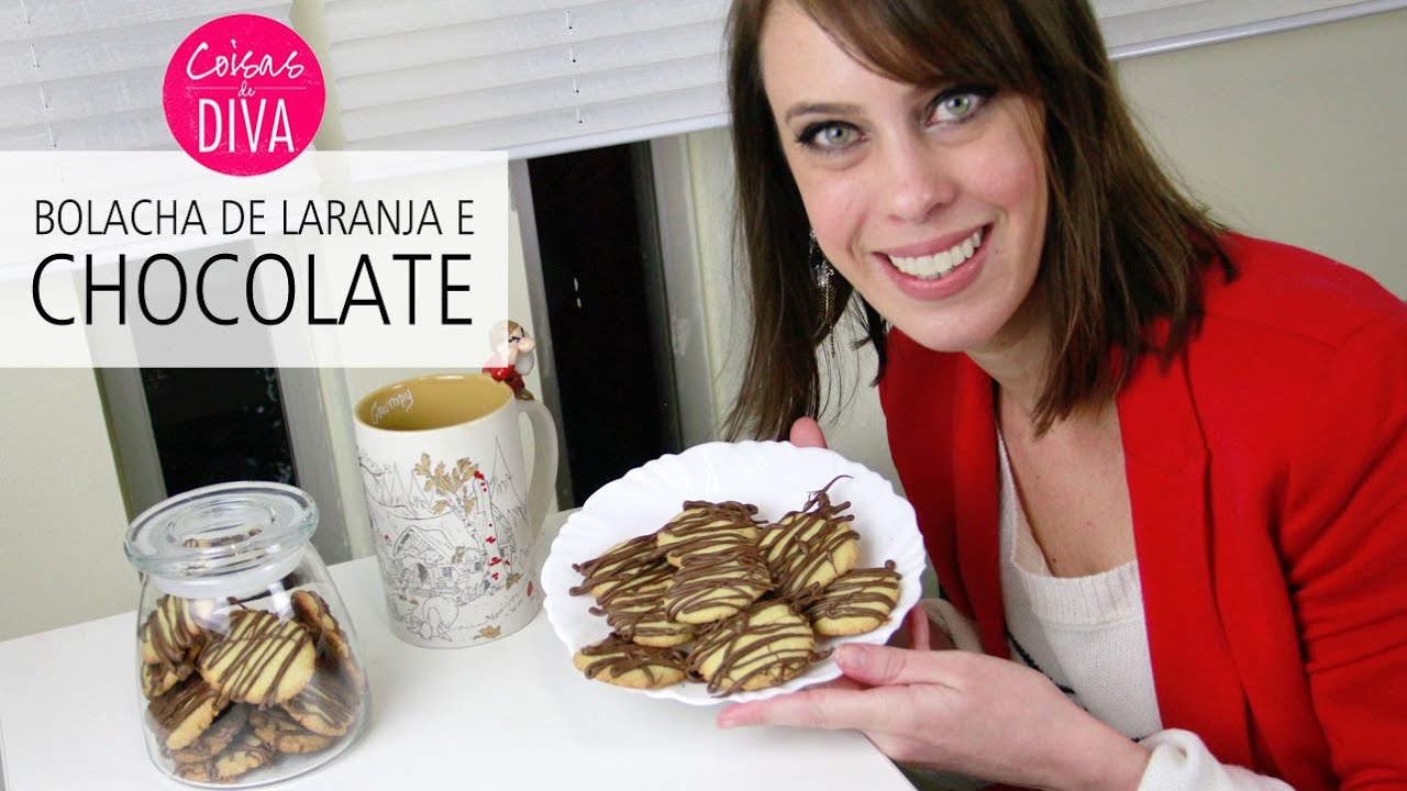 RECEITA FÁCIL E MUITO GOSTOSA DE BISCOITO DE LARANJA COM CHOCOLATE!