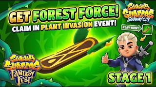 Subway Surfer x Fantasy Fest | Road to Claim New HoverBoard | Forest Force | Plant Invasion |Stage 1 screenshot 5