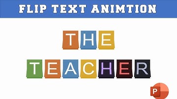 Flip Text Animation in PowerPoint 2016 Tutorial