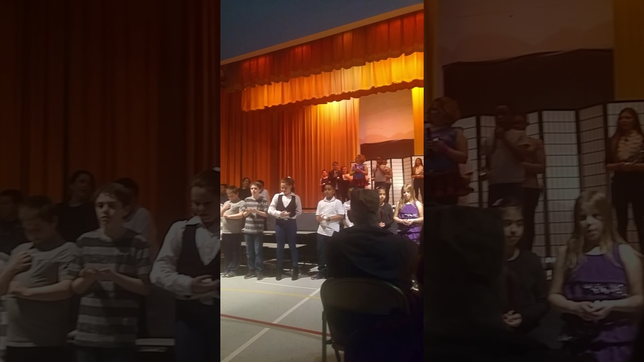 Orems Elementary performing We Are The world