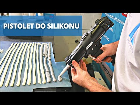 Pistolet do silikonu pneumatyczny 300-310 ml video