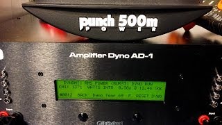 Rockford Fosgate Power 500M DSM vs SMD AD-1 Amp Dyno 0.5 ohm Mono WOW!!