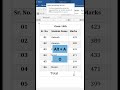 MS Word Me SUM Kaise Kare? | Alt + A + O Trick 🔥