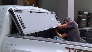 Installing a Bed Cover on a Toyota Tacoma 2022. TonnoFlip Tonneau Covers.