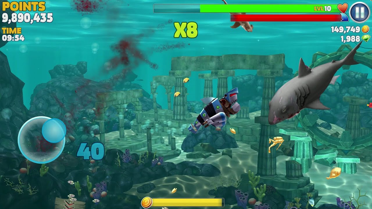 Hungry Shark Evolution Robo Shark Android Gameplay #7 - YouTube