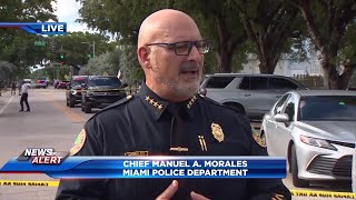 Chief: 2 Miami Police Officers Shot