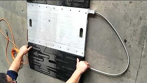 Installation of the Portable axle scale