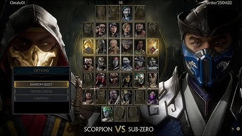 Mortal Kombat 11: Random Character Select.