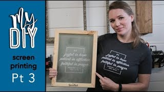 Screen Printing Part 3: Exposing Photo Emulsion in Light