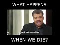 What happens when we die.     ( Science ) by Neil Degrasse Tyson