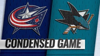 11/01/18 Condensed Game: Blue Jackets @ Sharks