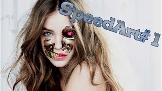 SpeedArt#1 Из девушки в киборга screenshot 1