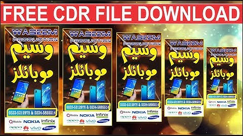 Mobile Shop Banner Free Cdr File 2019 Corel Draw tutorial by Best Of All & I.T