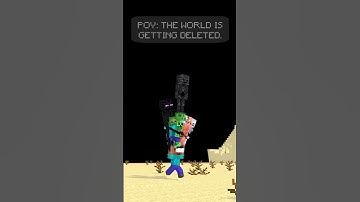 POV: The world is getting Deleted - Minecraft Short Animation (Blackbetty-Spiderbait) #shorts