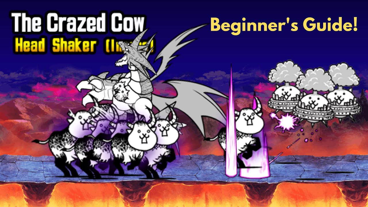 How To Beat The Crazed Cow, No Gacha Or Eraser Needed! | Battle Cats Head  Shaker (Insane) - Youtube