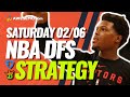 NBA DFS PICKS: DRAFTKINGS & FANDUEL DAILY FANTASY BASKETBALL STRATEGY | SATURDAY 2/6/21