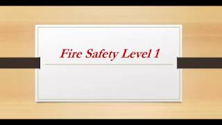 MTA : CIT2 Server : Fire Safety Level 1 Course