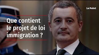 Que contient le projet de loi immigration ?