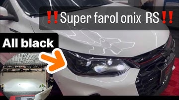 Farol Ônix 4 projetores bi led mascara NEGRA ! Por essa você não esperava😂