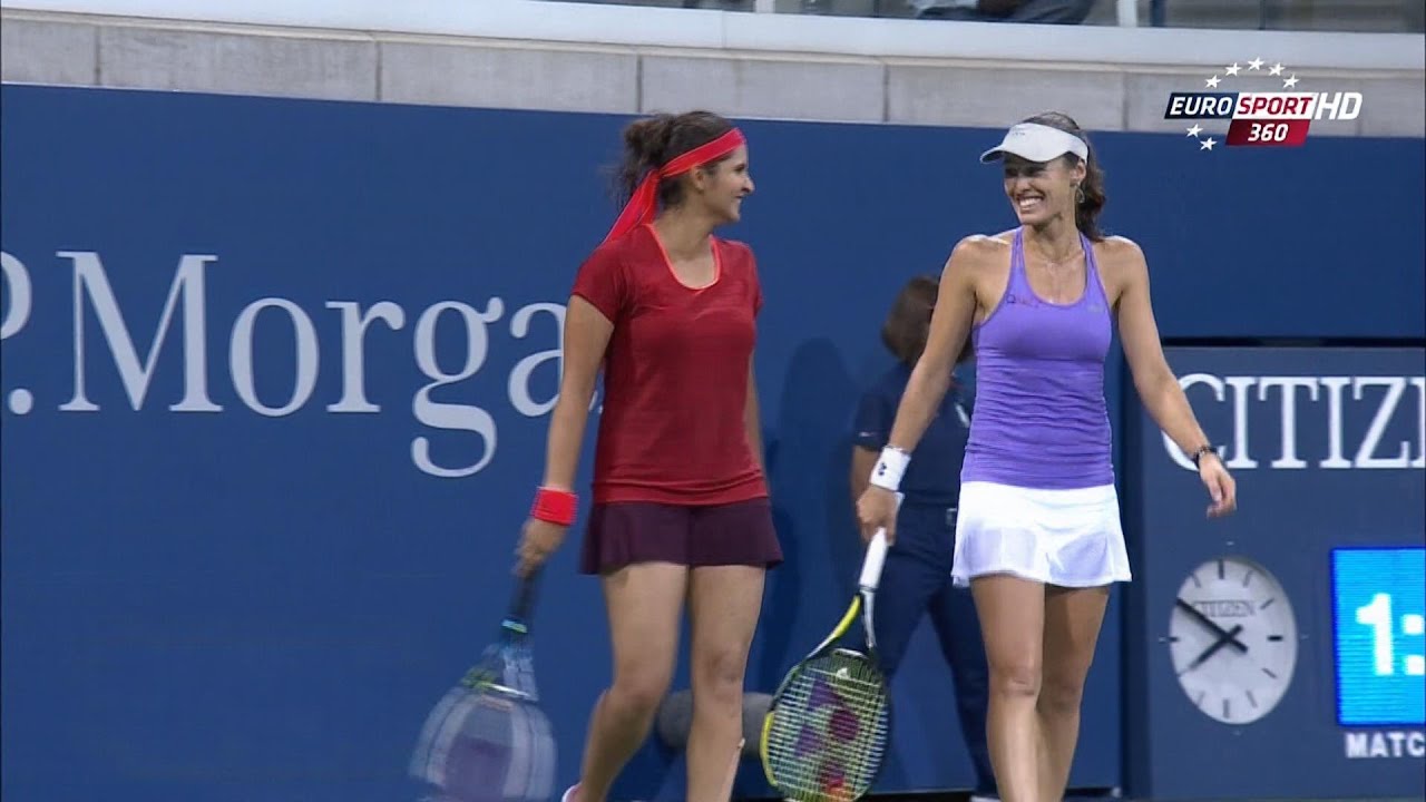 Martina Hingis/Sania Mirza vs. Sara Errani/Flavia Pennetta US Open 2015 SF ❤️💜