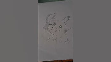 how to draw ash and Pikachu from Pokémon easy step-by-step tutorial 😃☺️🌷🌸😊😝🤫🤪😑😄😍😊🎨🖌🖊🖋✒️📎🖇✂️📐📒🔎⚕️🔎🖇✒️