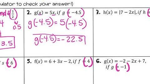 Algebra 1 Video Notes 3.3