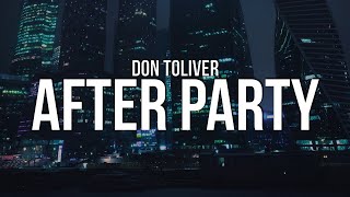 Video thumbnail of "Don Toliver - After Party (Lyrics)"