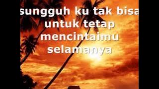Tompi - Salahkah with lyrics on screen