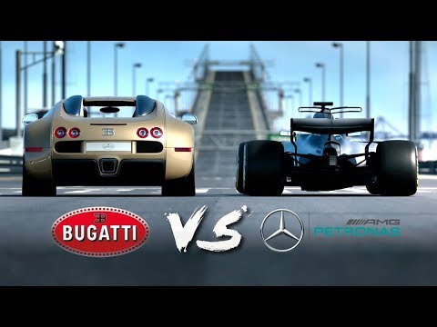 Bugatti Veyron VS Mercedes AMG F1 Car | Drag Race #6