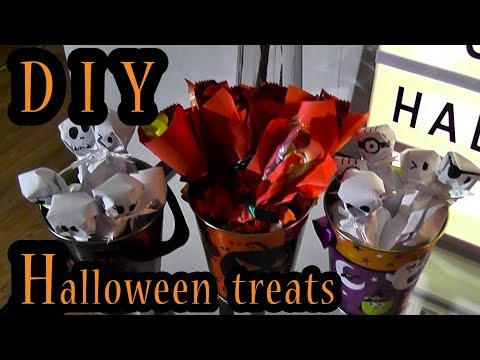 Easy DIY Halloween treats | Ghost and Pumpkin Lollipops