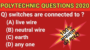 Polytechnic entrance exam preparation 2020| Polytechnic Questions in English|physics Questions in En