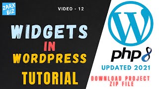 #12 WordPress Widgets Tutorial | Widgets in WordPress| Updated 2021
