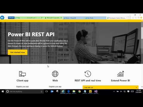 Integrating With Power BI Using Developer APIs - Integrating With Power BI Using Developer APIs
