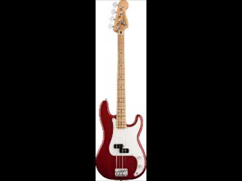 fender-standard-precision-bass®,-candy-apple-red,-maple-fretboard