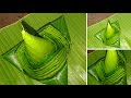How to make leaf Tower (banana leaf)