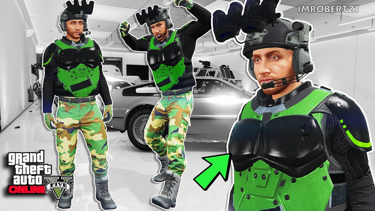 GTA 5 Tryhard Outfit Tutorial GREENDEFSTRIKE GTA 5 Glitches YouTube