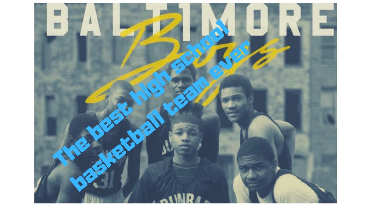 Dunbar High School basketball team with skip wise, Sam Cassell, and