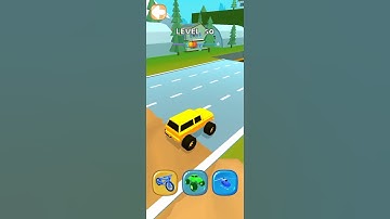 Shape Transform & Shifting All level Android iOS game 🎯🎮 #runner #car #cargame #game #shape